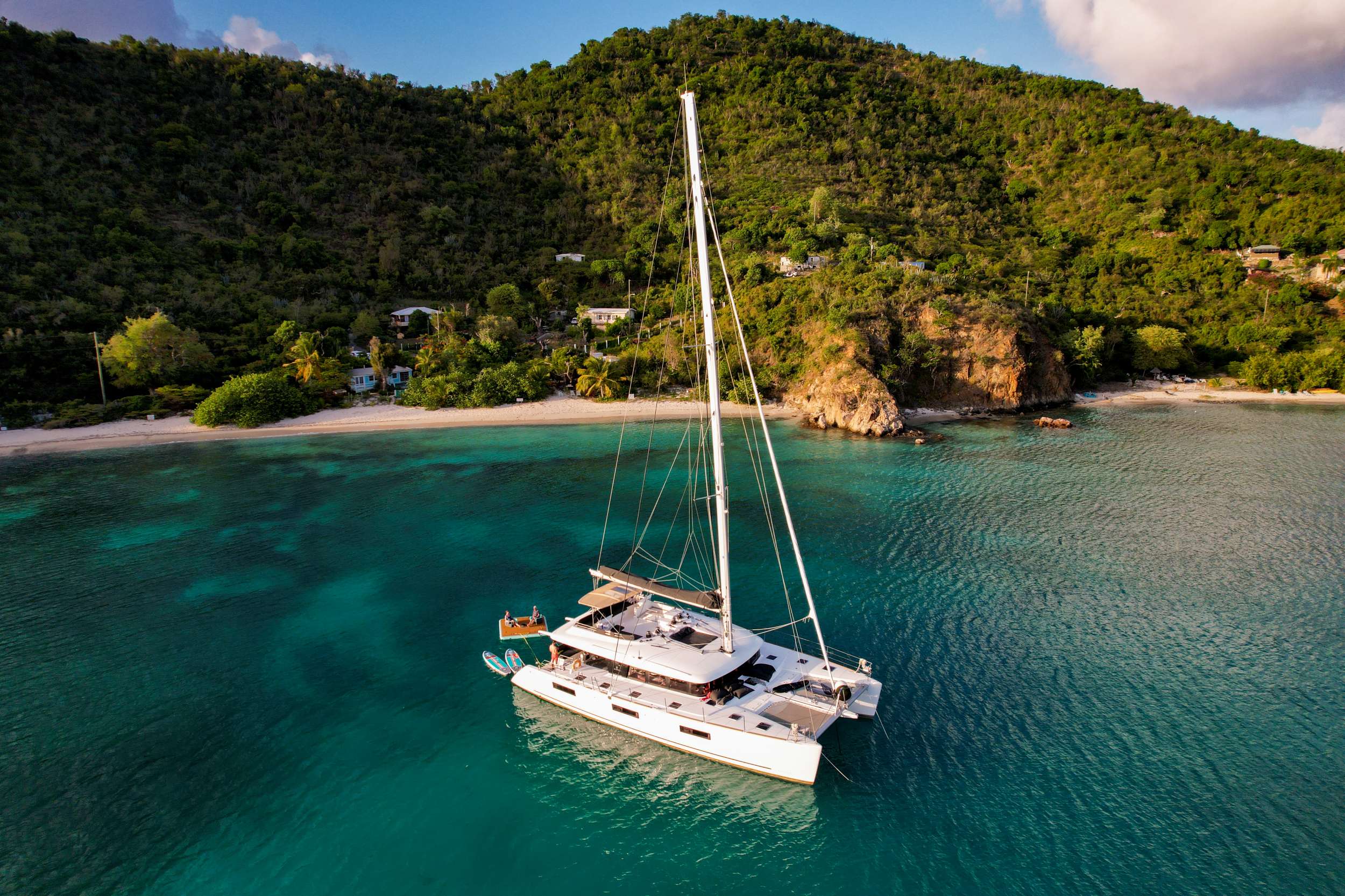 Secluded beach in the Caribbean